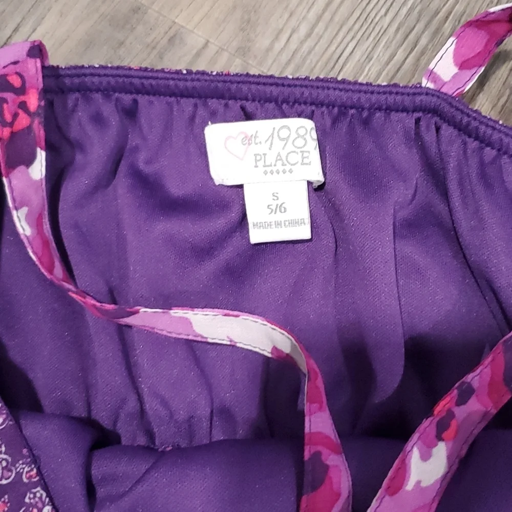 Children's Place Spaghetti Flower & Butterly Dress Size 5/6